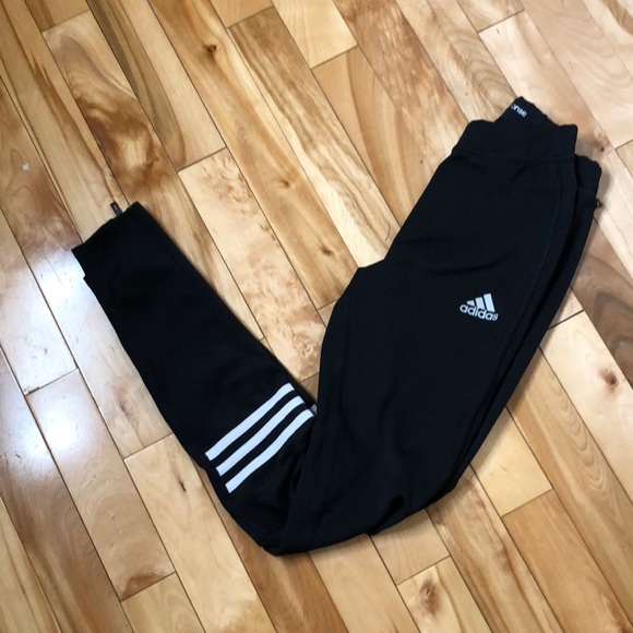 adidas Pants - Adidas leggings size Small black zippers